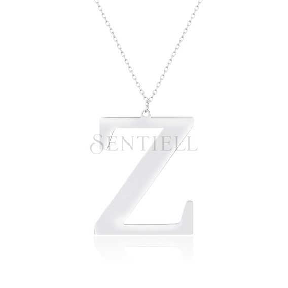 Silver (925) necklace - letter Z