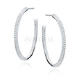 Silver (925) earrings with white zirconias