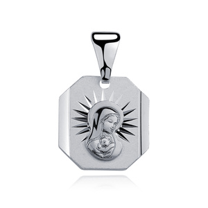 Colgante de Plata de ley 925 Virgen María Madonna
