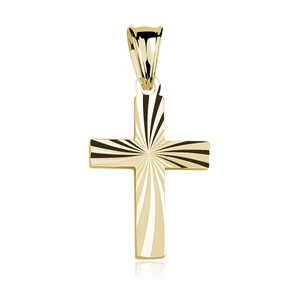Silver (925) gold-plated pendant cross