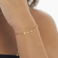 Silver (925) gold-plated bracelet with slider