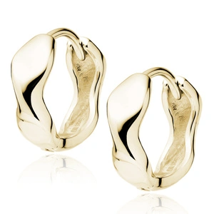 Pendientes de plata de ley 925 chapados en oro