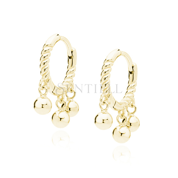 Silver (925) gold-plated earrings