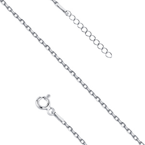 Silver (925) bracelet diamond cut anchor