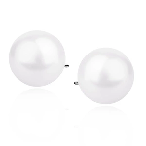 Silver (925) earrings white pearl