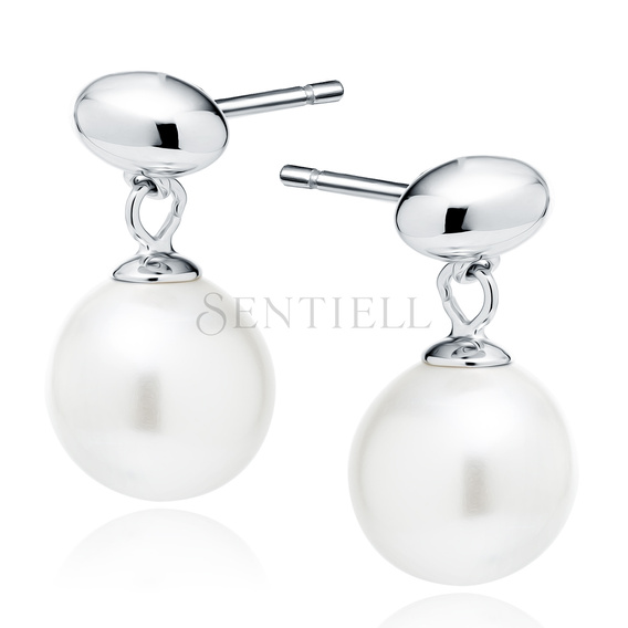 Silver (925) pearl earrings