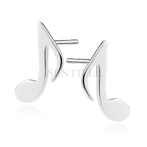 Silver (925) musical earrings