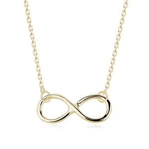 Silver (925) necklace Infinity gold-plated