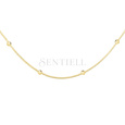 Silver (925) gold-plated choker necklace with balls