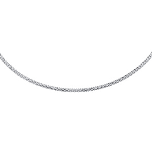 Silver chain (925) coreana rhodium-plated