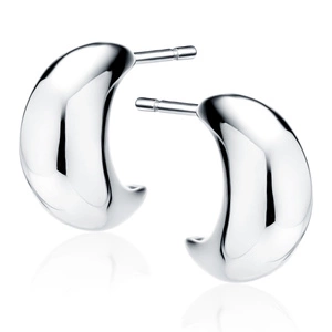 Silver (925) earrings - crescent