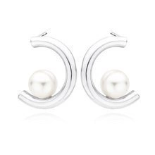 Silver (925) pearl earrings