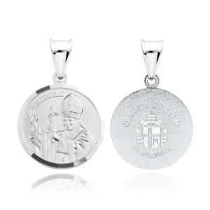 Colgante de plata de ley 925 - San Papa Juan Pablo II