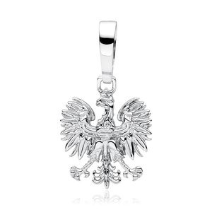 Silver (925) pendant - crowned eagle - national symbol of Poland