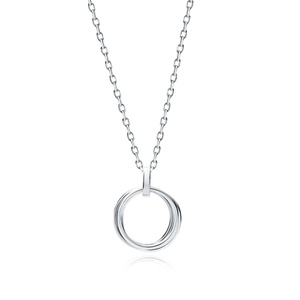 Silver (925) necklace - circles