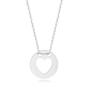 Silver (925) necklace with heart pendant
