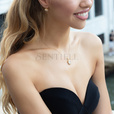 Silver (925) gold-plated earrings white zirconia