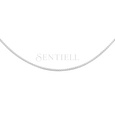 Silver (925) Venetian box chain, diamond-cut, rhodium-plated