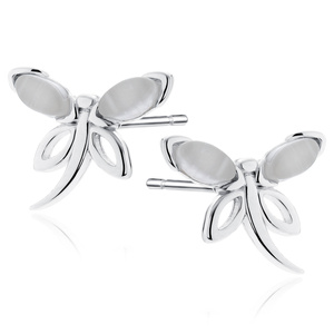 Silver (925) earrings - dragonflies