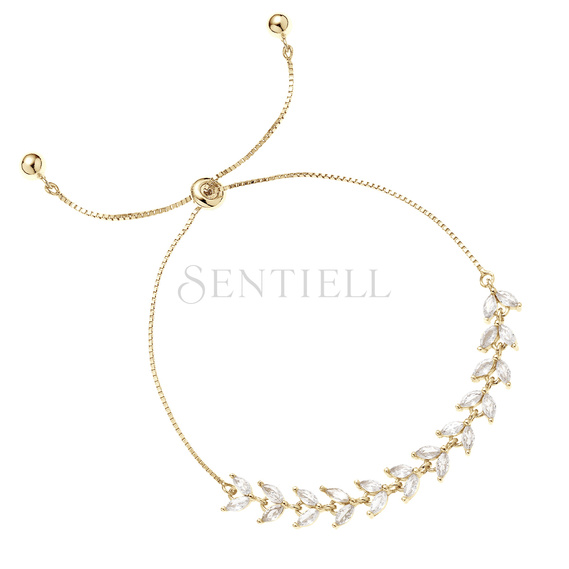 Silver (925) gold-plated bracelet with slider