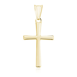 Silver (925) gold-plated pendant cross