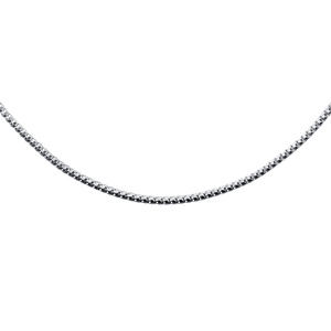 Silver (925) Etrusca 8L chain Ø 140 - rhodium plated