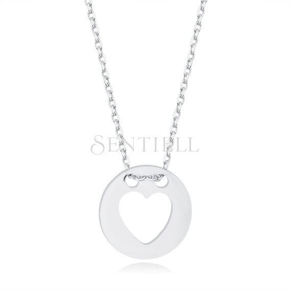 Silver (925) necklace with heart pendant