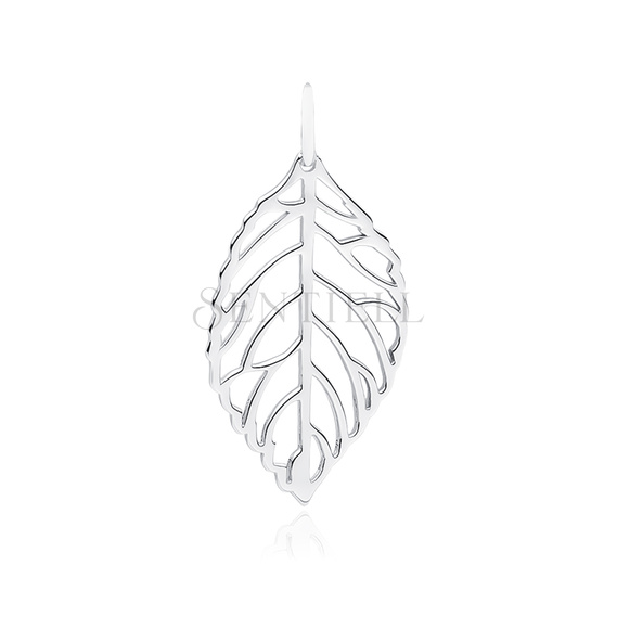 Silver (925) leaf pendant