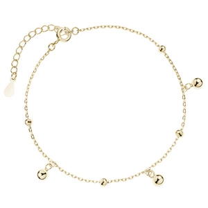 Silver (925) gold-plated bracelet with balls