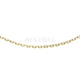 Silver (925) gold-plated chain anchor diamond cut without plating