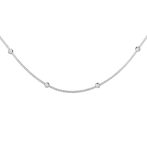 Silver (925) choker necklace with balls