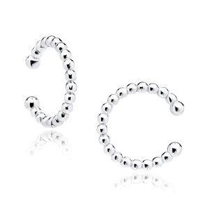 Silver (925) ear-cuff - circle of balls