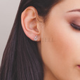 Silver (925) earrings with zirconia