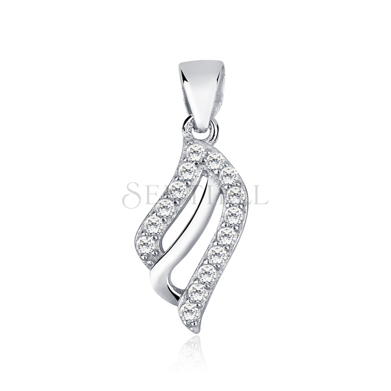 Silver (925) pendant with zirconia