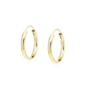 Silver (925) gold-plated earrings hoop