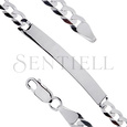 Silver (925) chain bracelet - curb ID extra flat Ø 140