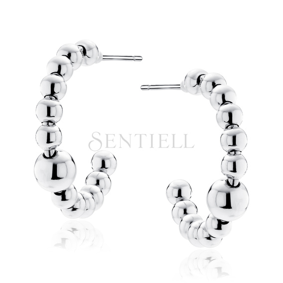 Silver (925) earrings with balls