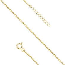 Silver (925) gold-plated bracelet diamond cut anchor