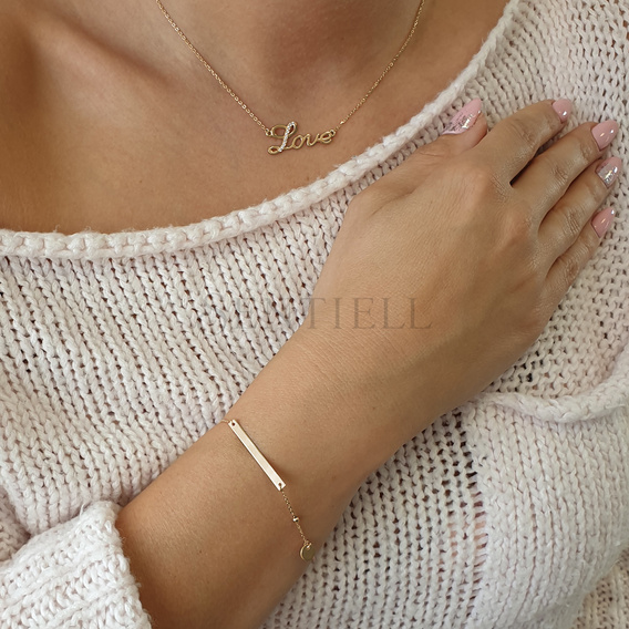 Silver (925) gold-plated necklace LOVE