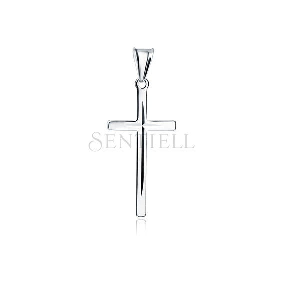 Silver (925) diamond cut pendant cross