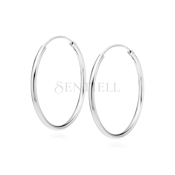 Silver (925) earrings hoop