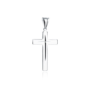 Silver (925) diamond cut pendant cross