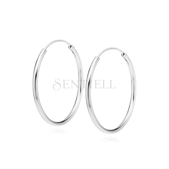 Silver (925) earrings hoop