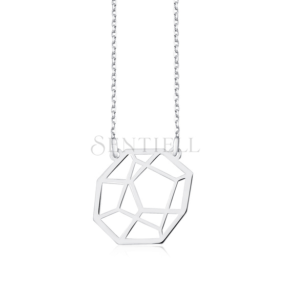 Silver (925) necklace - Origami 