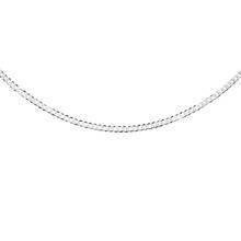 Silver (925) diamond-cut chain - curb extra flat Ø 040