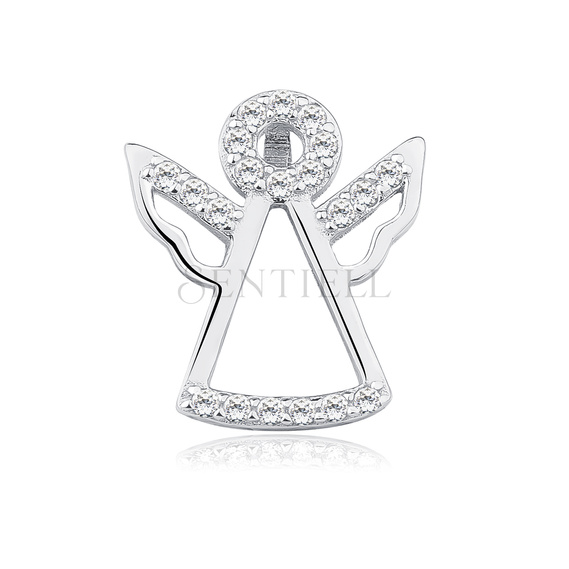 Silver (925) pendant with zirconia - angel