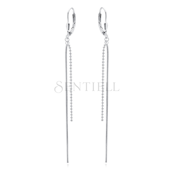 Silver (925) earrings with chains