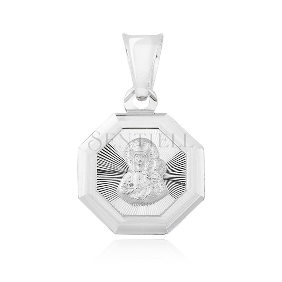 Colgante de plata de ley 925 Virgen María / Virgen Negra