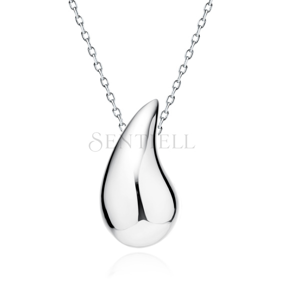 Silver (925) drop necklace - 25mm