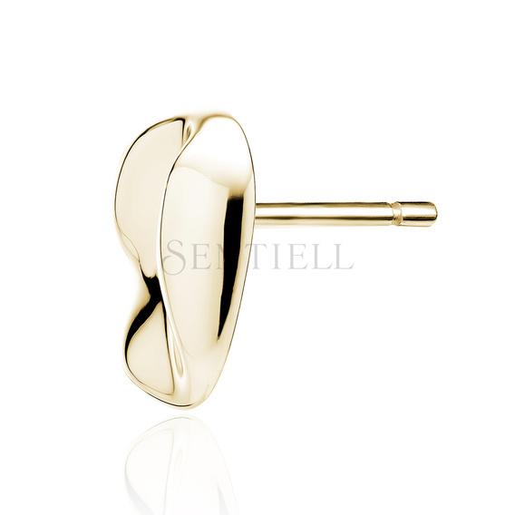 Pendientes de plata de ley 925 chapados en oro